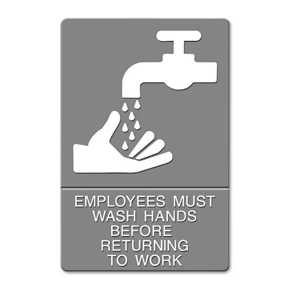 Employees Must Wash Hands Before Returning to Work, 6